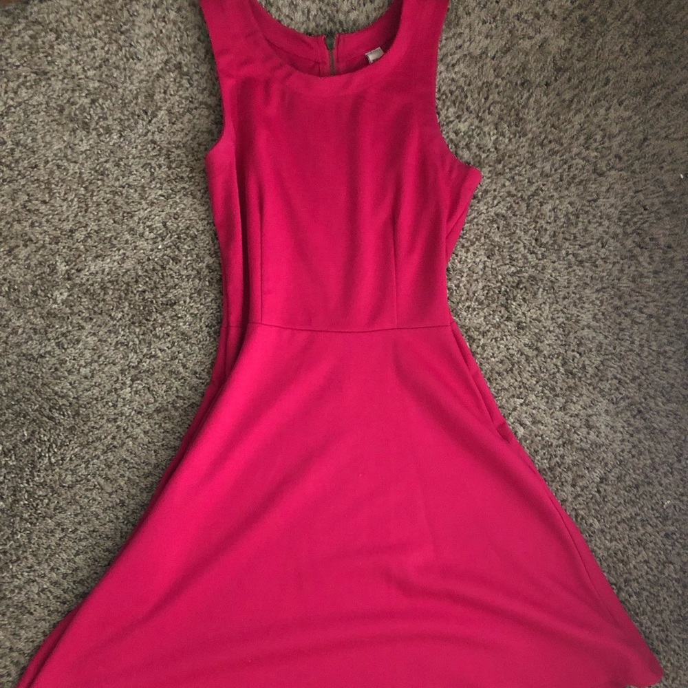 Plain pink dress